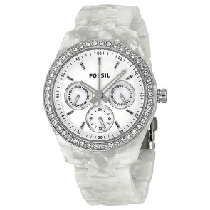 Correa de reloj Fossil ES2790 Plástico Blanco 18mm