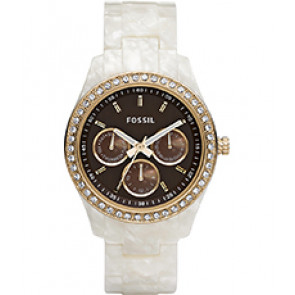 Correa de reloj Fossil ES2794 Plástico Blanco 18mm
