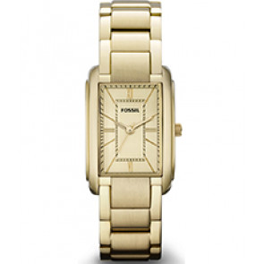 Correa de reloj Fossil ES2985 Acero inoxidable Chapado en oro 16mm