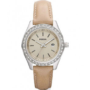 Correa de reloj Fossil ES3026 Cuero Beige 14mm