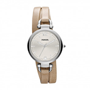 Correa de reloj Fossil ES3197 Cuero Beige 12mm