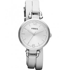 Correa de reloj Fossil ES3246 Cuero Blanco 8mm