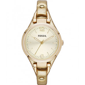 Correa de reloj Fossil ES3414 Cuero Chapado en oro 8mm