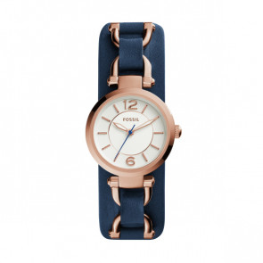 Correa de reloj Fossil ES3857 Cuero Azul