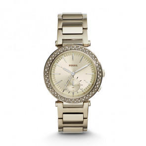 Correa de reloj Fossil ES3914 Acero inoxidable Chapado en oro 12mm