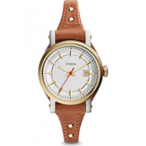 Correa de reloj Fossil ES3949 Cuero Marrón 14mm