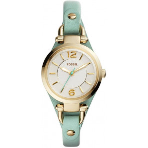 Correa de reloj Fossil ES4003 Cuero Verde 7mm