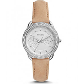 Correa de reloj Fossil ES4053 Cuero Beige 16mm