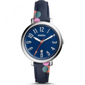 Correa de reloj Fossil ES4132 Cuero Azul 14mm