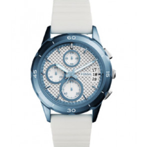 Correa de reloj Fossil ES4222 Silicona Blanco 20mm