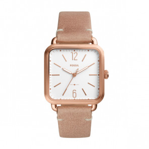 Correa de reloj Fossil ES4254 Cuero Beige 18mm