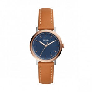 Correa de reloj Fossil ES4255 Cuero Cognac 16mm