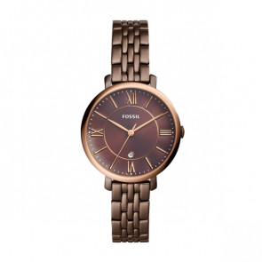 Fossil correa de reloj ES4275 Metal Marrón 14mm