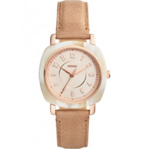 Correa de reloj Fossil ES4282 Cuero Beige 18mm