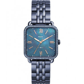 Correa de reloj Fossil ES4290 Acero inoxidable Azul 18mm