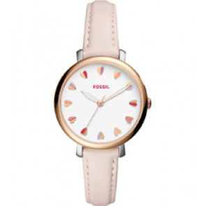 Correa de reloj Fossil ES4351 Cuero Rosa 14mm