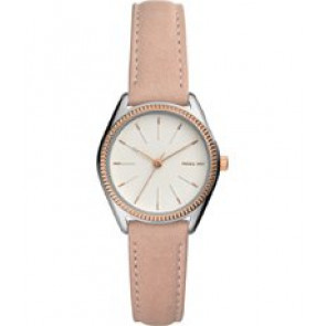 Correa de reloj Fossil ES4574 Cuero Beige 14mm