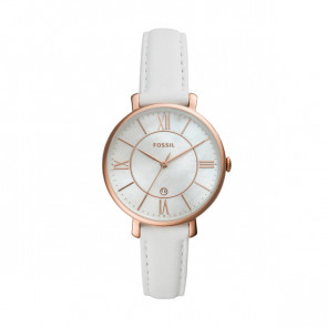 Correa de reloj Fossil ES4579 Cuero Blanco 14mm