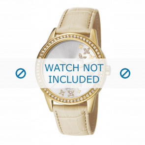 Esprit correa de reloj ES107302-004 Cuero Beige + costura predeterminada