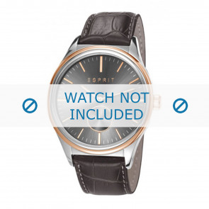 Esprit correa de reloj ES108011-002 Cuero Gris + costura predeterminada