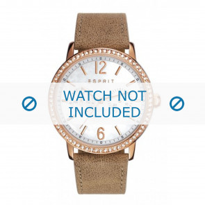 Esprit correa de reloj ES108092-006 Cuero Marrón claro + costura predeterminada