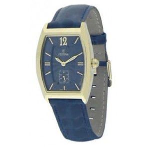 Correa de reloj Festina F16026-3 Cuero Azul 18mm