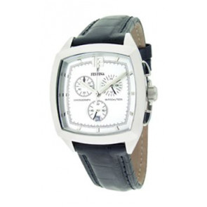 Correa de reloj Festina F16071-1 Cuero Negro 21mm