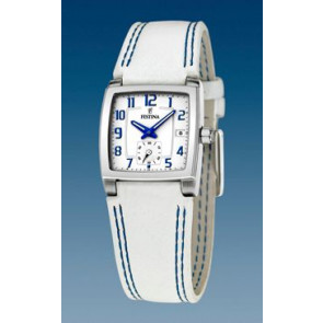 Correa de reloj Festina F16181-D Cuero Blanco 17mm