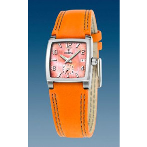 Correa de reloj Festina F16181-H Cuero Naranja