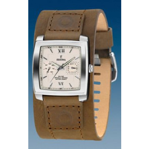 Correa de reloj Festina F16182-3 Cuero Marrón claro 22mm