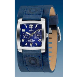 Correa de reloj Festina F16182-4 Cuero Azul 22mm