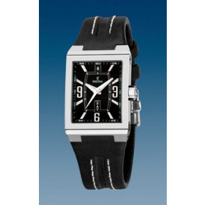 Correa de reloj Festina F16186/07 Cuero Negro