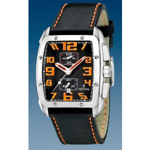 Correa de reloj Festina F16259-5 Cuero Negro 25mm