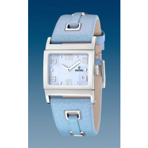 Correa de reloj Festina F16475-6 Cuero Azul claro 24mm