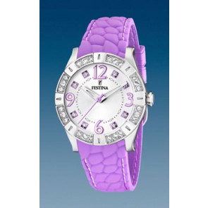 Correa de reloj Festina F16541-5 Silicona Púrpura 20mm