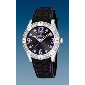 Correa de reloj Festina F16541-8 Silicona Negro 20mm