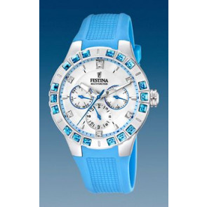 Correa de reloj Festina F16559-2 Caucho Azul claro 15mm
