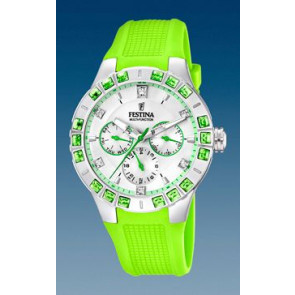 Correa de reloj Festina F16559-4 Caucho Verde 15mm