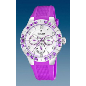 Correa de reloj Festina F16559-5 Caucho Púrpura 15mm