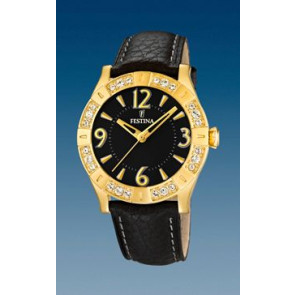 Correa de reloj Festina F16580-4 Cuero Negro 20mm