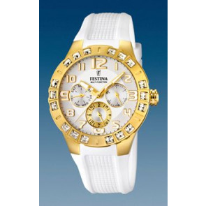 Correa de reloj Festina F16581-1 Silicona Blanco 15mm