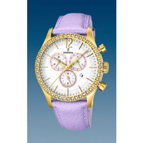 Correa de reloj Festina F16605-3 Cuero Púrpura 21mm