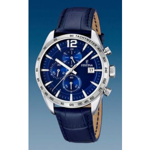 Correa de reloj Festina F16760-3 Cuero Azul 22mm