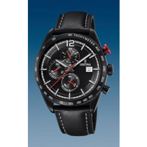Correa de reloj Festina F20344-3 Cuero Negro 22mm