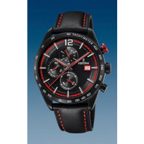 Correa de reloj Festina F20344-5 Cuero Negro 22mm