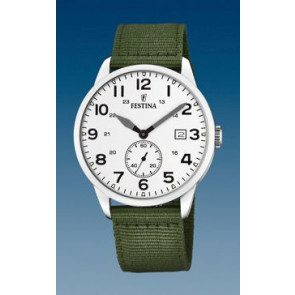 Correa de reloj Festina F20347-1 Textil Verde