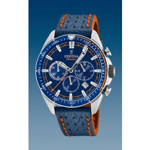 Correa de reloj Festina F20377-2 Cuero Azul