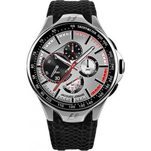 Correa de reloj Jacques Lemans F5016 Carbono Negro 20mm