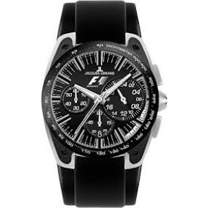 Correa de reloj Jacques Lemans F5033-ZW Cuero Negro 18mm