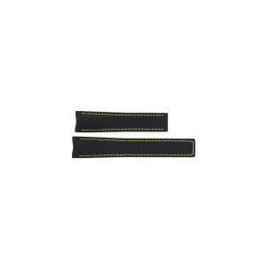 Correa de reloj Tag Heuer Way211A / FC6362 Cuero/Textil Negro 20.5mm